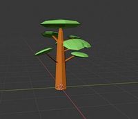 Low poly tree