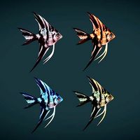 Low poly Angel Fish