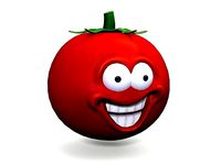 Cartoon Smiley Tomato