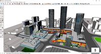 Sketchup Commercial and office complex N7