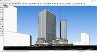 Sketchup Commercial and office complex N6