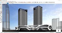 Sketchup Commercial and office complex M5
