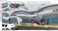 Sketchup Commercial and office complex M2