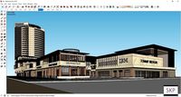 Sketchup Commercial and office complex K8
