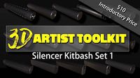 3D Kitbash Silencer Set- Volume 1