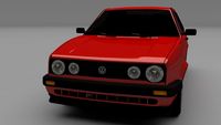 VW Golf MK2 3D Model