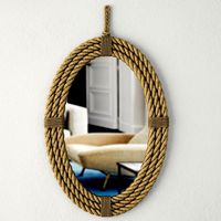 Rope Oval Mirror