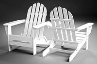 White Plastic Adirondack Chair