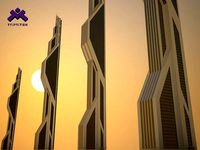 Futuristic Sci-Fi Skyscraper 01