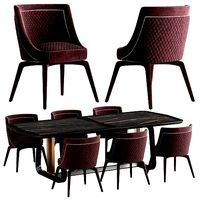 Vittoria Frigerio Perla chair Arquis table set