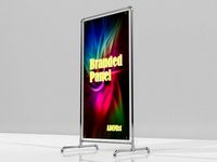 Wather Pipe Pipes Branded Panel Banner Stand Low-poly 3D model