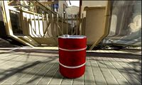 High Poly Oil Barrel 3D Model with baked Textures