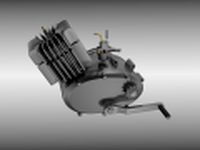 Moped Engine 3D Model