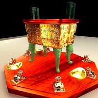 Chinese bronze  incense burner