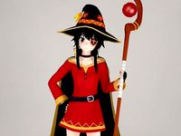 Megumin anime girl pose 01