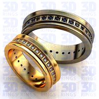 Golden Wedding Rings 629