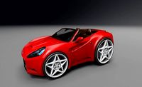 ferrari California cartoon car