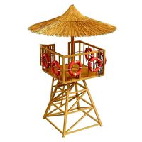 Beach Lifeguard-tower with lifeboy