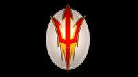 Arizona Sun devils logo on an oval