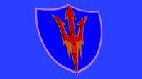 Arizona Sun devils logo on a shield