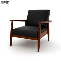 Better Homes and Gardens Flynn Mid-Century Chair Wood