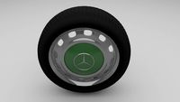 Mercedes W123 Wheel 3D Model