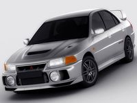 Mitsubishi Lancer Evo IV 3D Model