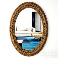 Rope Oval Wall Mirror
