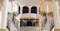 classic and elegant curved stairs interior lobby