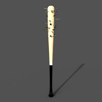 Baseball Bat with Nails