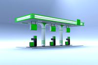 Gas Petrol canopy