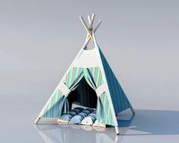 Children play wigwam tent
