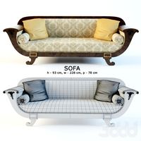 Диван из ореха. Период: 1880-е года.