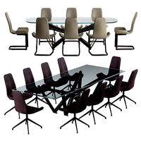 Cattelan italia Flamingo chair Marathon table set