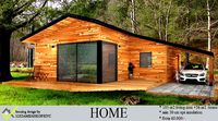 modern wooden house