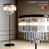 ODEON Clear Glass Flor Lamp SMOKE