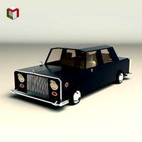 Low Poly Sedan Car 06