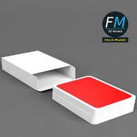 Fake playing cards stack