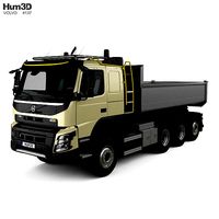 Volvo FMX Tridem Tipper Truck with HQ interior 2013