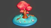 Lowpoly Fantasy Tree