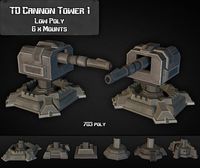 TD Cannon Tower 01 3D Model