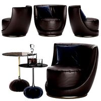 Longhi Laurent chair - Bag table set