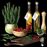 Kitchen decorative set