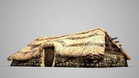 3D model of thatch house