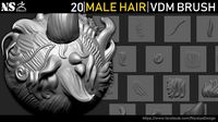 Zbrush - Male Hair VDM Brush