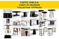 COFFE TABLE   chest of drawers Collection 13 Pieces 3d model