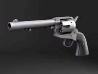 Colt Peacemaker revolver 3D Model