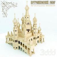 Деревянный 3D конструктор