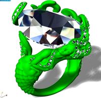 3d Mermaid ring  | 3D