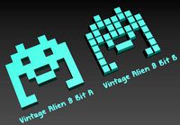 Vintage Alien 8 Bit for 3d Print | 3D